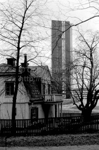 Wennergren center from Vanadislunden, Stockholm. (1966)