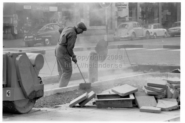 Vägarbete, Stockholm. (1967)