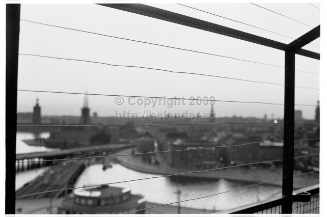 View from Katarinahissen, Stockholm. (1969)