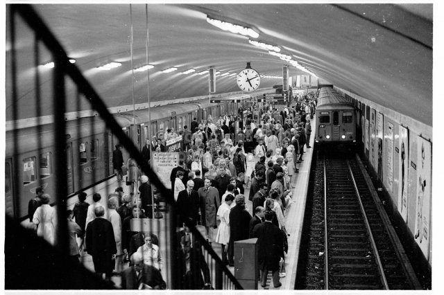 Odenplan metro station, Stockholm. (1969)