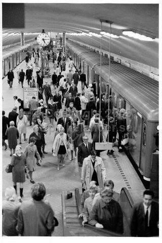 Odenplan tunnelbanestation, Stockholm. (1969)