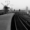 Tunnelbanestation Gullmarsplan, vy mot Södermalm, Stockholm. (1961)