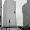 The new Stockholm city. One of the new sky scrapers at Hötorget is reaching for the sky. (1966)