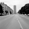 Sveavägen at north. Wennergren Center in the distant, Stockholm. (1966)