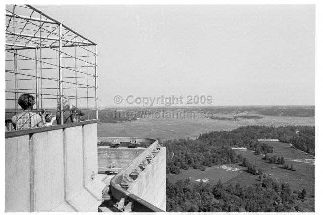 Visiting the newly built Kaknästornet, Stockholm. (1970)