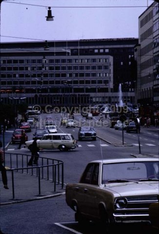 Klarabergsgatan facing Sergels torg, Stockholm. (1972)