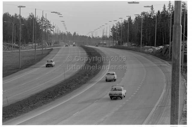 Motorway between Älta and Tyresö, Stockholm. (1973)