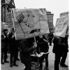 Förstamajdemonstration på Hötorget, Stockholm. (1970)