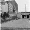 Byggnadsarbeten för Klaratunneln under Brunkebergsåsen, Stockholm. (1971)