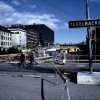 Tegelbacken and the construction of klaratunneln under brunkebergsåsen, Stockholm. (1971)