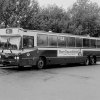 SL-buss nr 6206 på linje 401 vid vändplanen vid Flaten, Älta, Stockholm. (1987)