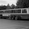 SL-buss nr 6206 på linje 401 vid vändplanen vid Flaten, Älta, Stockholm. (1987)