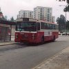 SL-bus nr 6295 on line 829 at Farsta centrum, Stockholm. (1987)