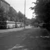 SL buses at Ringvägen, Södermalm, Stockholm. (1987)