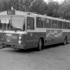 SL-buss nr 5197 vid vändplanen vid Flaten, Älta, Stockholm. (1987)