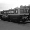 SL-buss nr 5197 vid vändplanen vid Flaten, Älta, Stockholm. (1987)