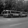 SL-buss vid Ringvägen, Södermalm, Stockholm. (1987)